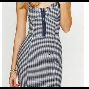 Free People Love Of Gingham Body Con Dress SZ L